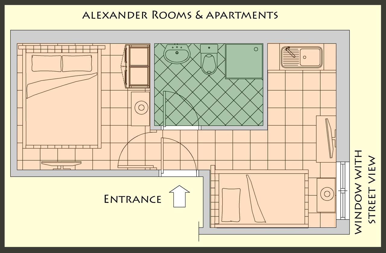 Alexander Rooms & Apartments 伊古迈尼察 客房 照片